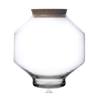 Terrario DIAMANTE 21 cm- Tapa Corcho
