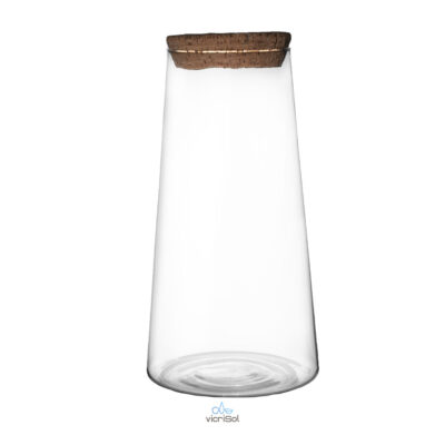 Terrario Florero CÓNICO INVERT 30 cm- Corcho Natural