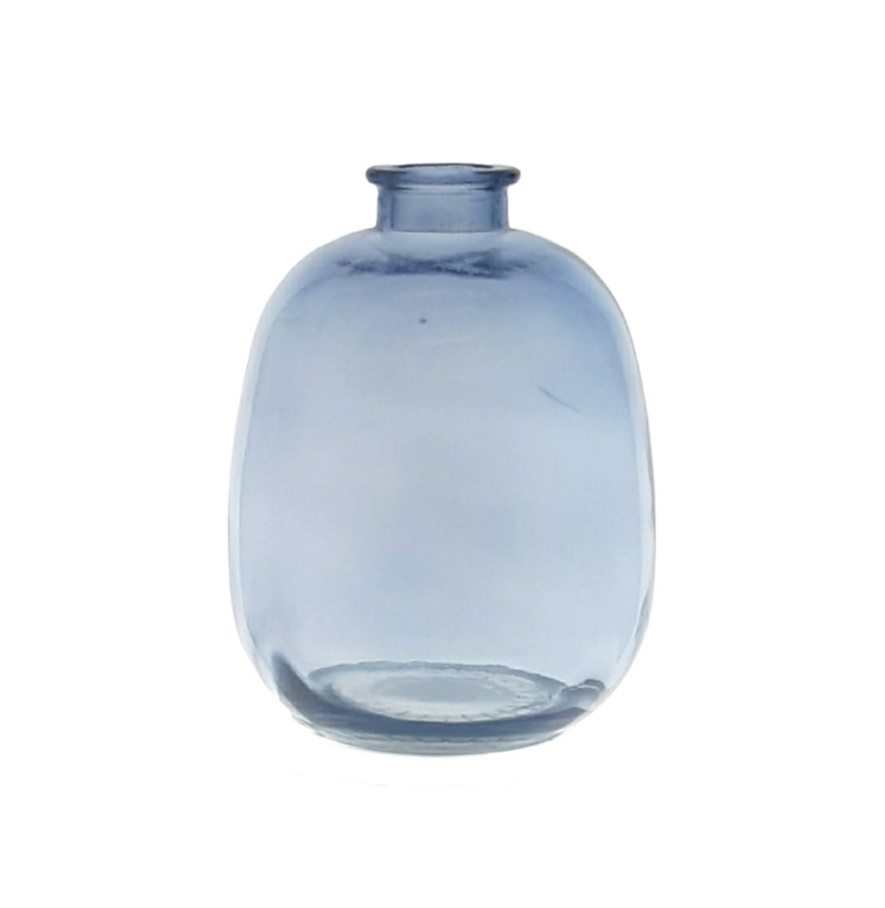 Botella Ovalada 12 cm- Color Azul