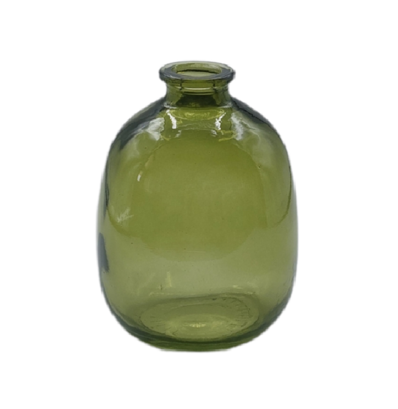 Botella Ovalada 12 cm- Color Verde