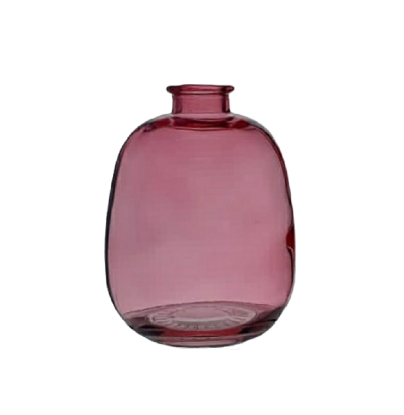 Botella Ovalada 12 cm- Color Rosa