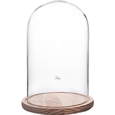 Cúpula 50x30 cm EXBL - Base de Madera