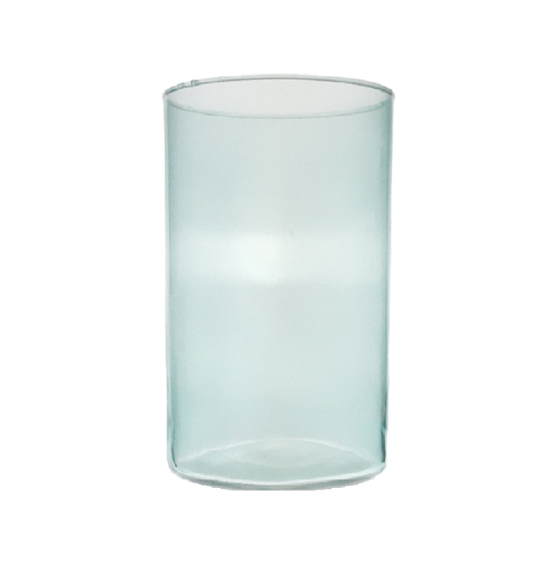 Florero CILINDRO 20x12 cm- Aguamarina