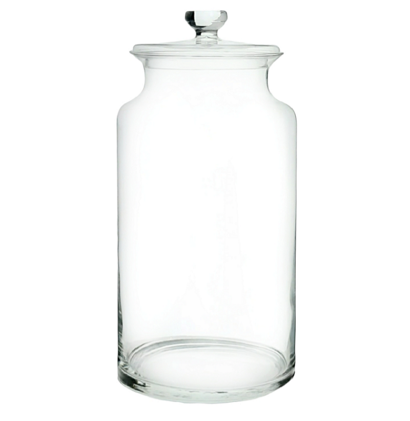 Florero Terrario MERY 40 cm-Tapa Vidrio