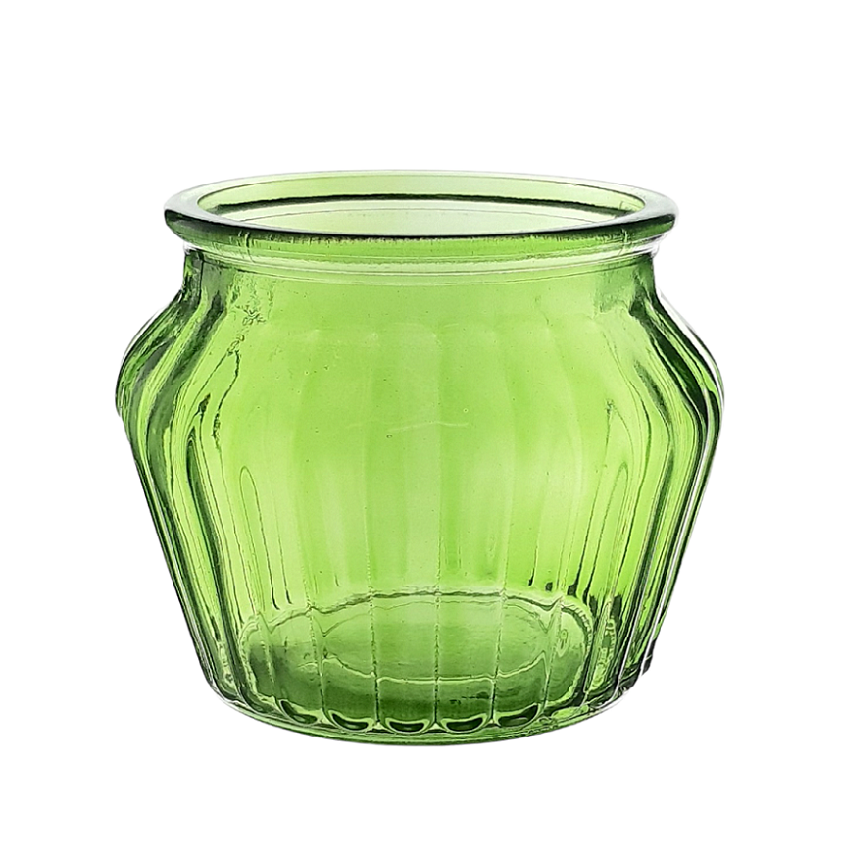 MACETA BRUSELAS RAYAS 16,5CM-VERDE