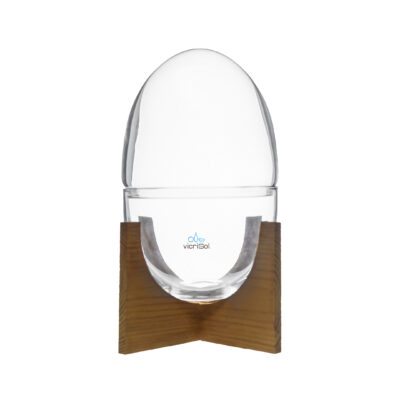 TERRARIO CAPSULA 23x15-SOPORTE MADERA COLOR CEREZO