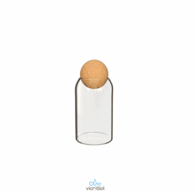TERRARIO CILINDRO CYCLO 19x8,5 cm-Tapa Esfera Corcho
