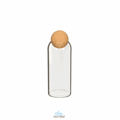 TERRARIO CILINDRO CYCLO 24x8,5 cm-Tapa Esfera Corcho