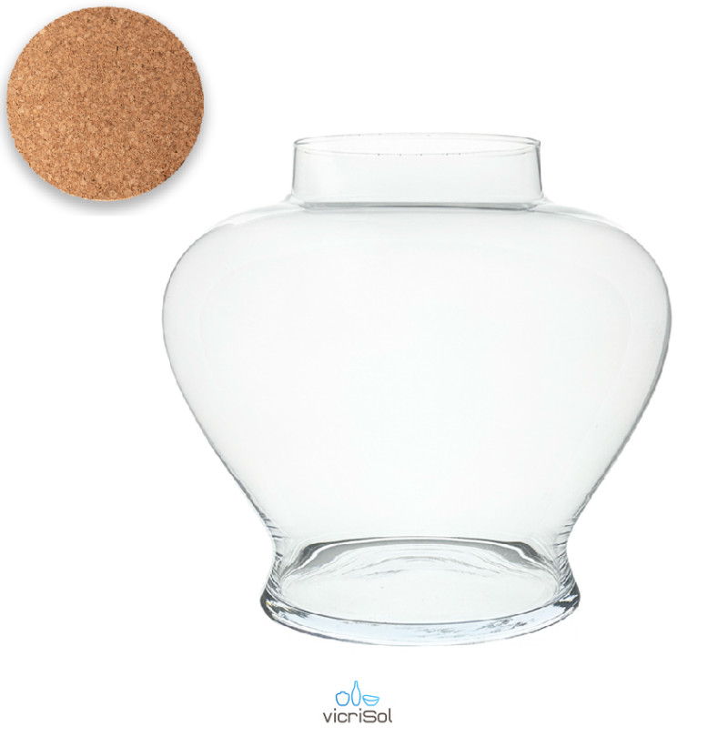 Terrario DANDY 26 cm-Tapa Corcho