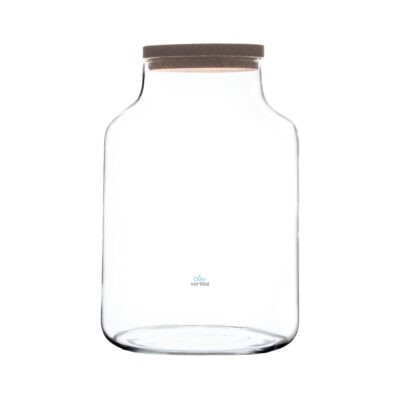 Terrario Florero Speedy 25 cm- Con Tapa Corcho